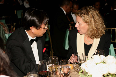 Cindy Hoddeson (Monaco) & Mr. Hiroshi Sato, Deputy CH (Japan)